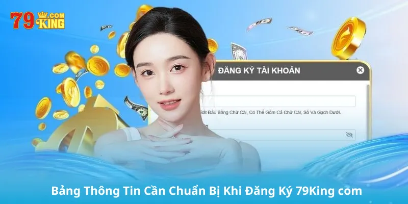 Bảng Thông Tin Cần Chuẩn Bị Khi Đăng Ký 79King com